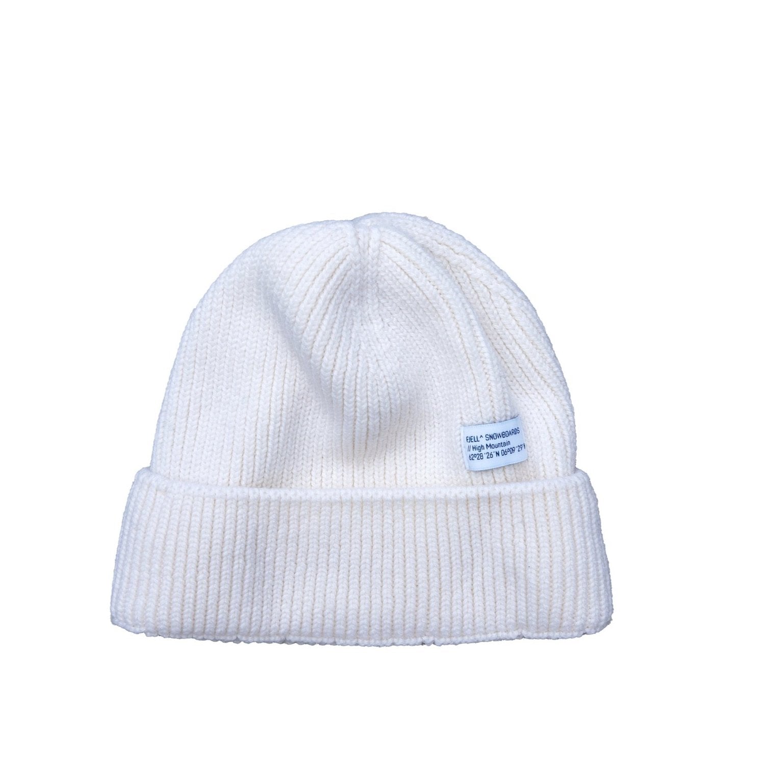 MT HIGH MOUNTAIN MERINO WOOL TECH KNIT BEANIE WHITE