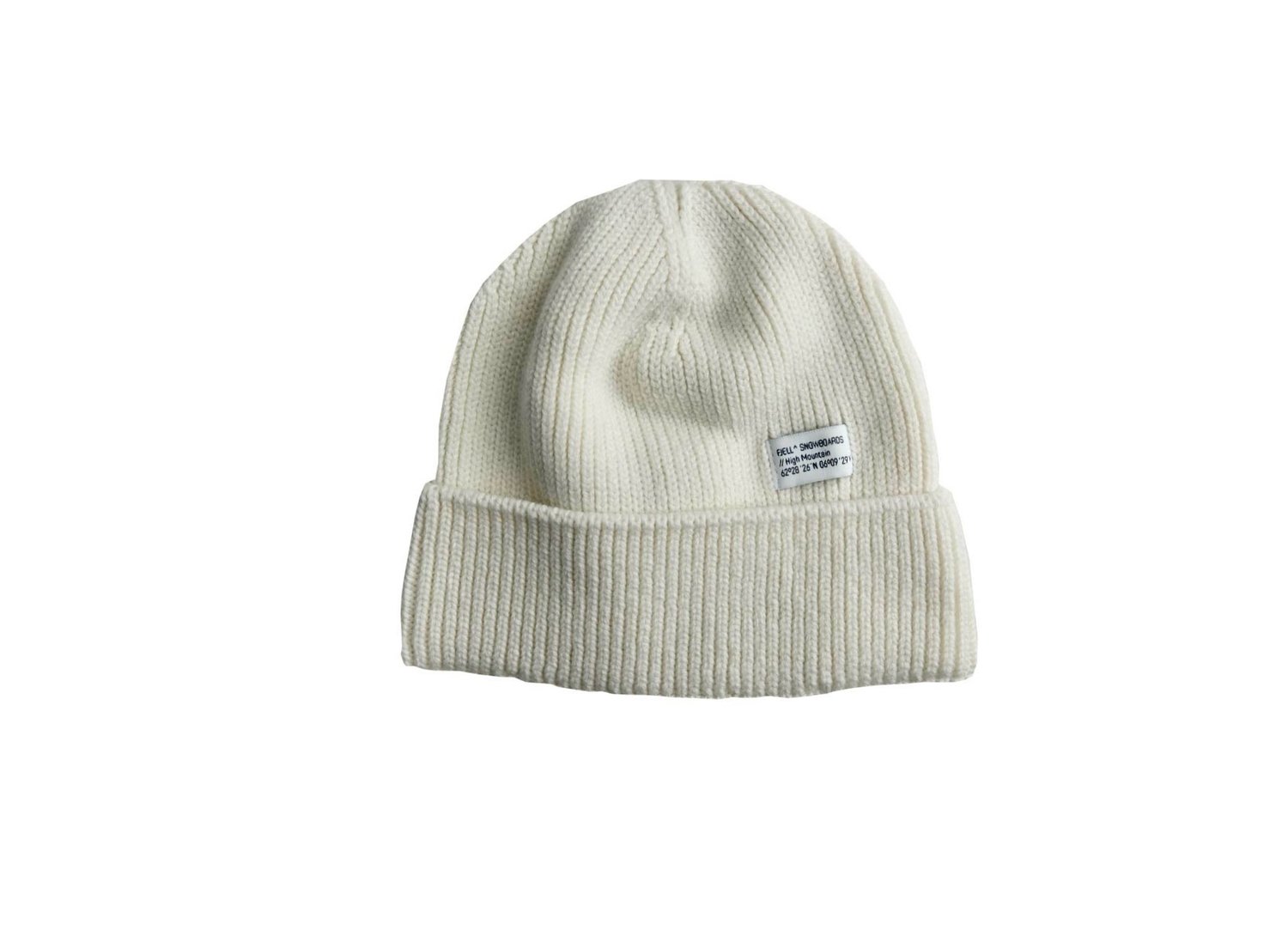 MT HIGH MOUNTAIN MERINO WOOL TECH KNIT BEANIE WHITE