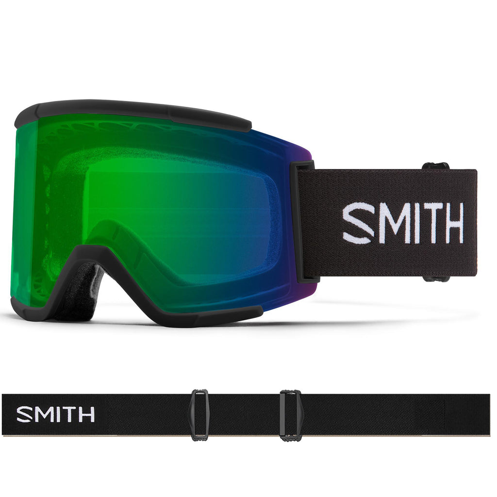 Smith Squad XL Black Everyday Green Mirror Chromapop